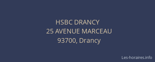 HSBC DRANCY