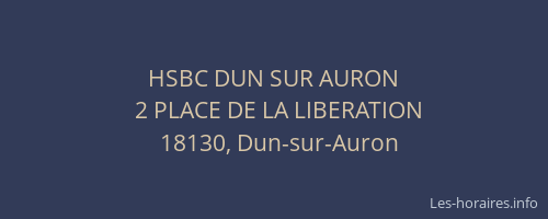 HSBC DUN SUR AURON