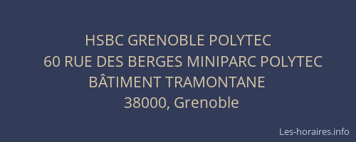 HSBC GRENOBLE POLYTEC
