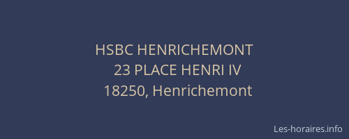 HSBC HENRICHEMONT