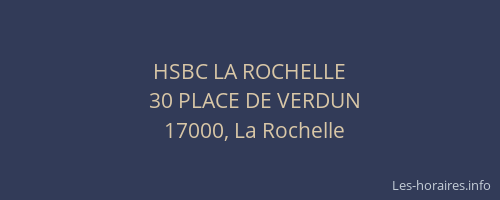 HSBC LA ROCHELLE