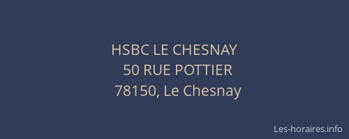 HSBC LE CHESNAY