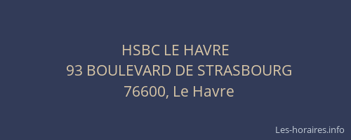HSBC LE HAVRE