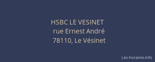 HSBC LE VESINET