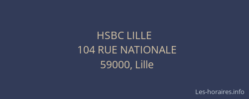 HSBC LILLE