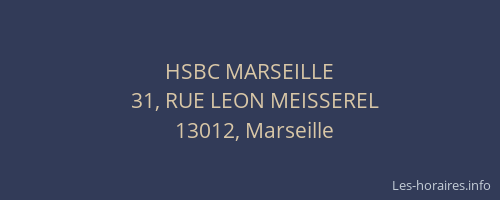 HSBC MARSEILLE