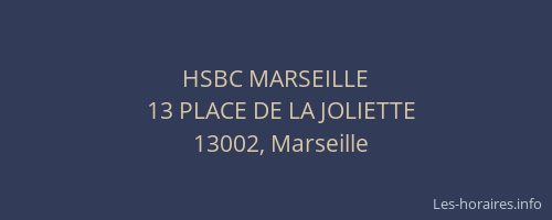 HSBC MARSEILLE