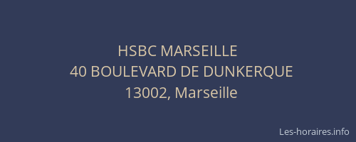 HSBC MARSEILLE
