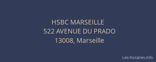 HSBC MARSEILLE
