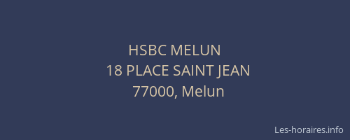 HSBC MELUN