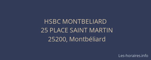 HSBC MONTBELIARD