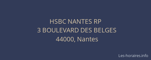 HSBC NANTES RP