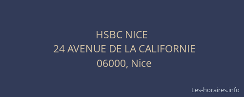 HSBC NICE