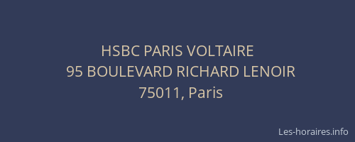 HSBC PARIS VOLTAIRE