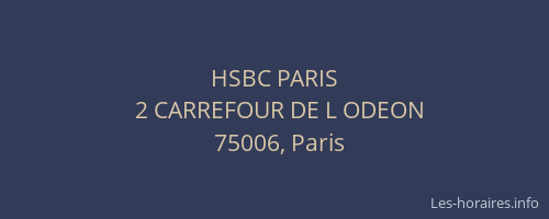 HSBC PARIS