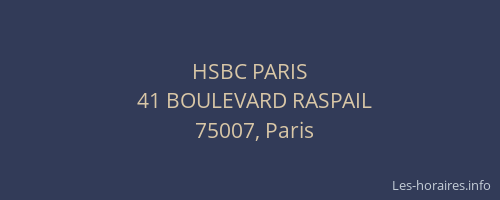 HSBC PARIS