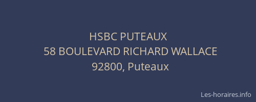 HSBC PUTEAUX
