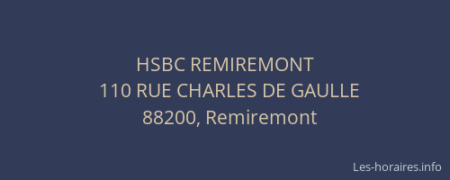 HSBC REMIREMONT