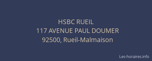 HSBC RUEIL