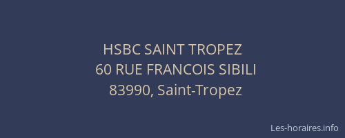 HSBC SAINT TROPEZ
