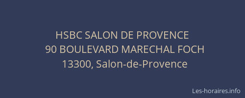 HSBC SALON DE PROVENCE
