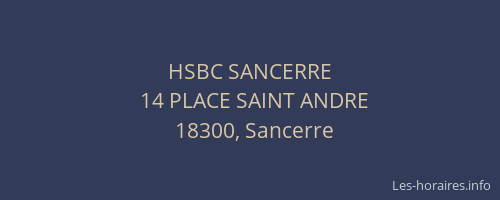 HSBC SANCERRE