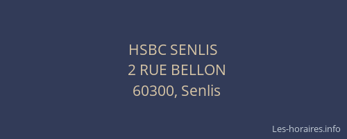 HSBC SENLIS