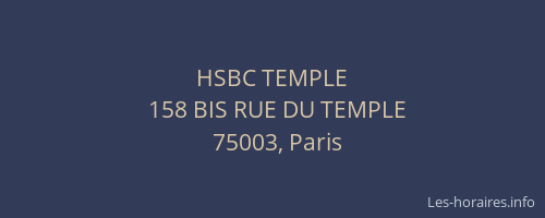 HSBC TEMPLE