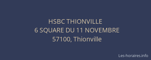 HSBC THIONVILLE