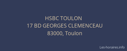 HSBC TOULON