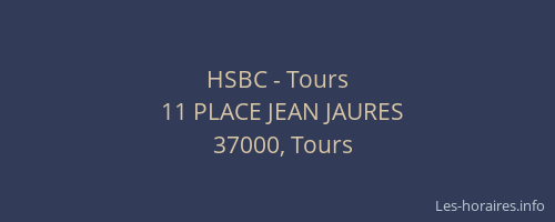 HSBC - Tours