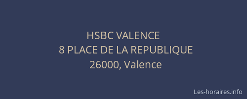 HSBC VALENCE