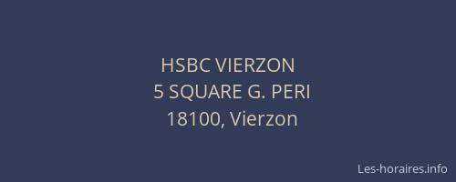 HSBC VIERZON