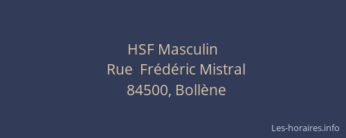 HSF Masculin