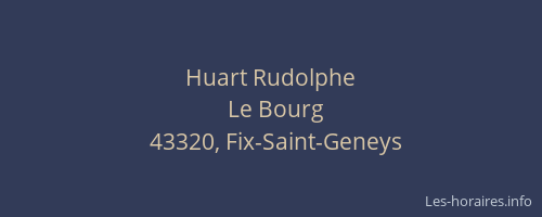 Huart Rudolphe