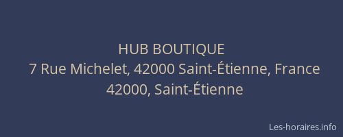HUB BOUTIQUE