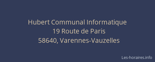 Hubert Communal Informatique