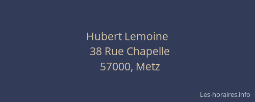 Hubert Lemoine