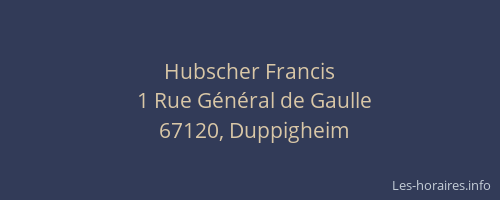 Hubscher Francis