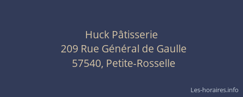 Huck Pâtisserie