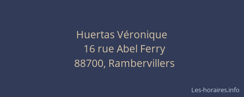 Huertas V&eacute;ronique