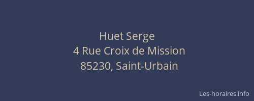 Huet Serge