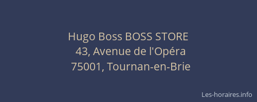 Hugo Boss BOSS STORE