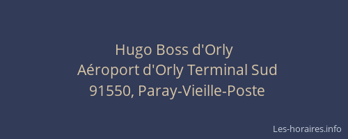 Hugo Boss d'Orly