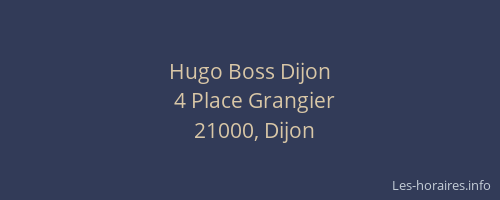 Hugo Boss Dijon