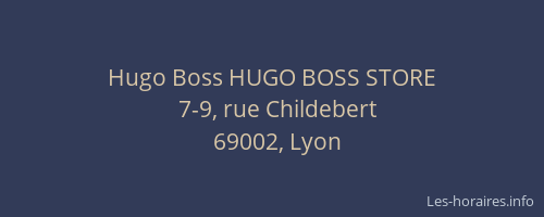 Hugo Boss HUGO BOSS STORE