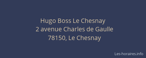 Hugo Boss Le Chesnay