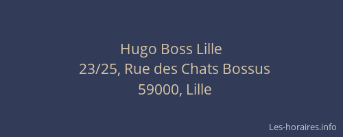 Hugo Boss Lille