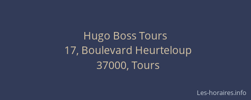 Hugo Boss Tours