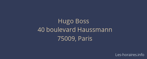 Hugo Boss